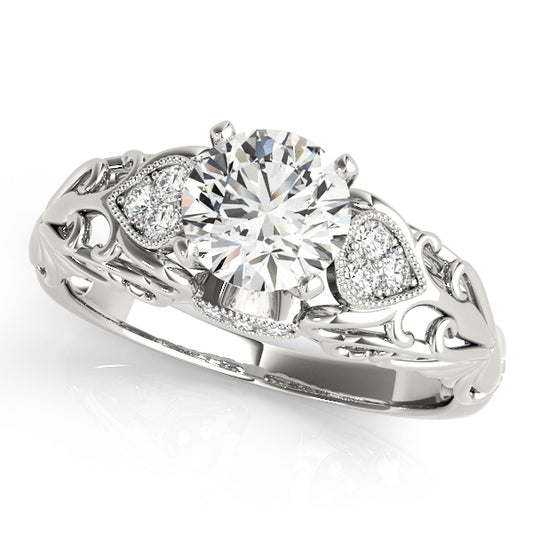 Vintage-Inspired Filigree Engagement Band