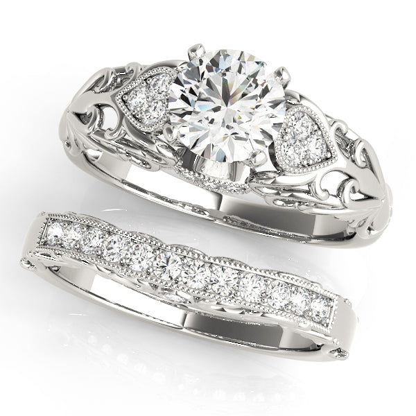 Vintage-Inspired Filigree Engagement Band