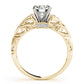 Vintage-Inspired Filigree Engagement Band