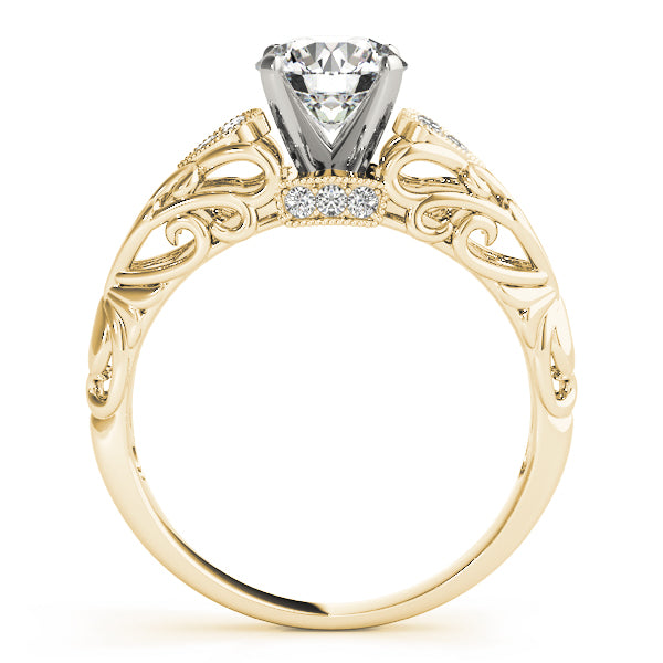 Vintage-Inspired Filigree Engagement Band