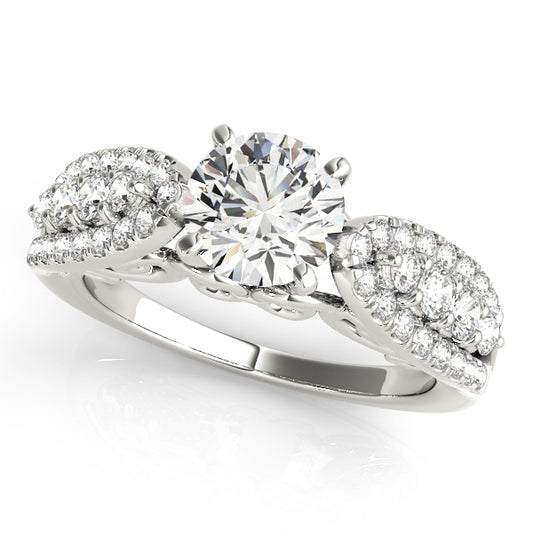 Vintage Multirow Engagement Ring