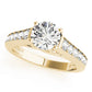 Single Row Love Knot Prong Set Engagement Rings