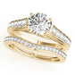 Single Row Love Knot Prong Set Engagement Rings