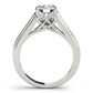 Single Row Love Knot Prong Set Engagement Rings