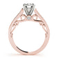 Single-Row Concealed Stone Engagement Ring