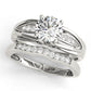 Single Row Prong Set Engagement Rings