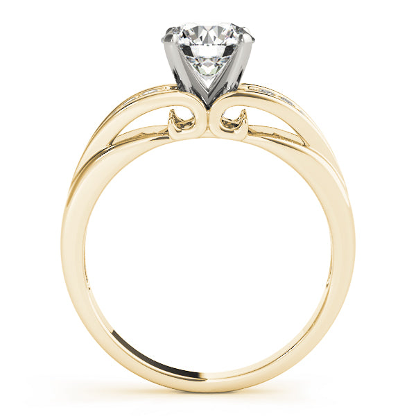 Single Row Prong Set Engagement Rings