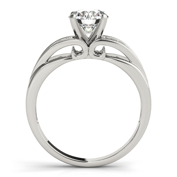 Single Row Prong Set Engagement Rings