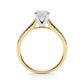 Single Row Prong Set Engagement Ring