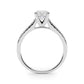 Single Row Prong Set Engagement Ring