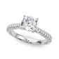 Multirow Pavé Set Engagement Ring