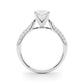 Multirow Pavé Set Engagement Ring