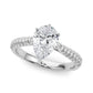 Multirow Pavé Set Engagement Ring