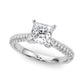 Multirow Pavé Set Engagement Ring