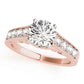 Single Row Prong In Channel Engagement Ring