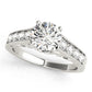 Single Row Prong In Channel Engagement Ring