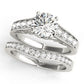 Single Row Prong In Channel Engagement Ring