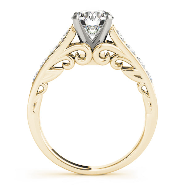 Single Row Prong In Channel Engagement Ring