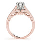 Single Row Prong In Channel Engagement Ring