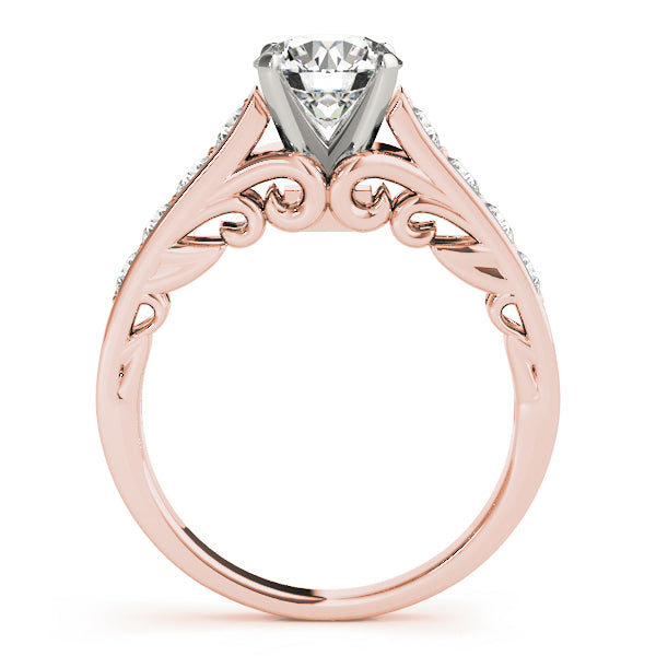Single Row Prong In Channel Engagement Ring