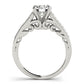 Single Row Prong In Channel Engagement Ring