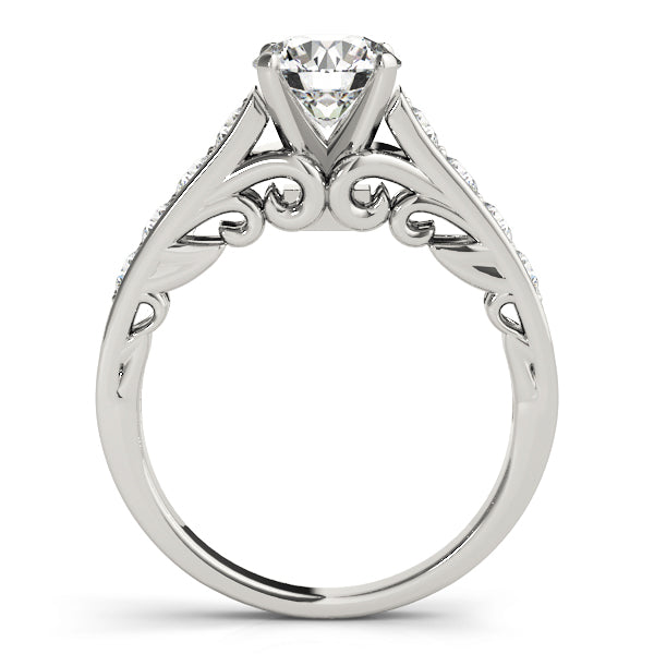 Single Row Prong In Channel Engagement Ring