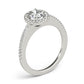 Single Row Oval Shape Engagement Ring