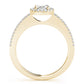 Single Row Oval Shape Engagement Ring