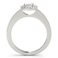 Single Row Oval Shape Engagement Ring