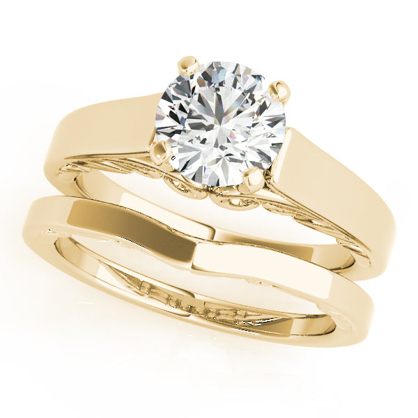 Cathedral Prong Set Engagement Ring