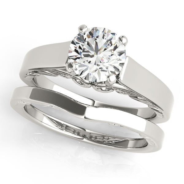 Cathedral Prong Set Engagement Ring