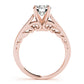 Cathedral Prong Set Engagement Ring