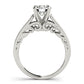 Cathedral Prong Set Engagement Ring