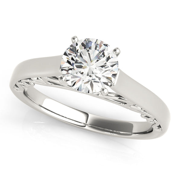Solitaire Cathedral Engagement Ring