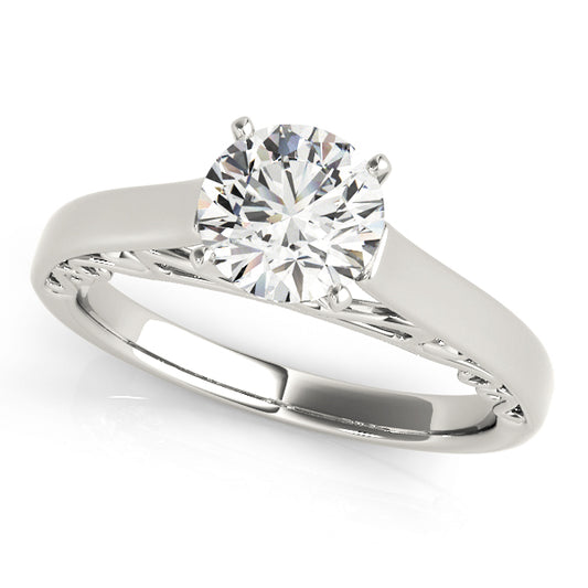 Solitaire Cathedral Engagement Ring
