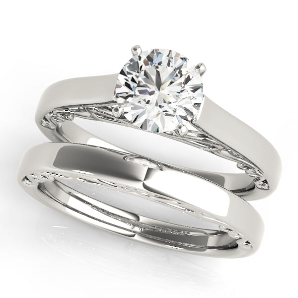 Solitaire Cathedral Engagement Ring