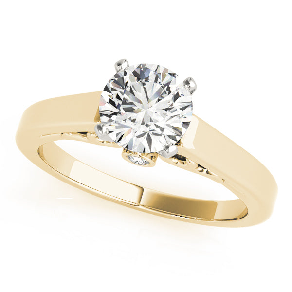 Solitaire Filigree Engagement Ring