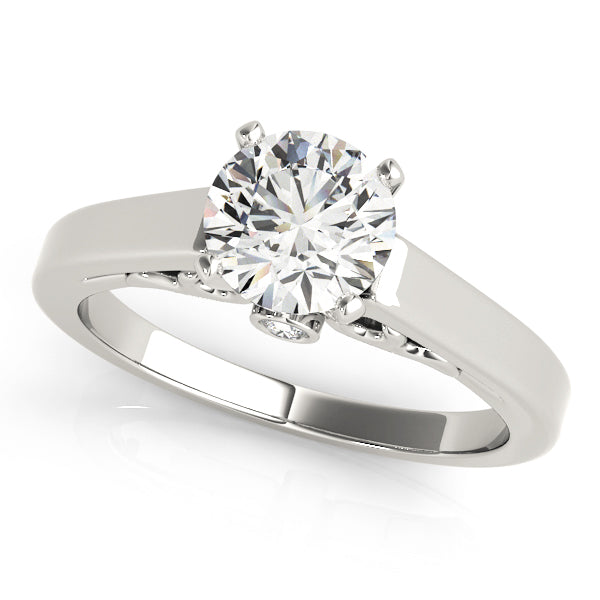 Solitaire Filigree Engagement Ring