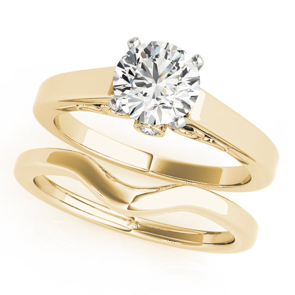 Solitaire Filigree Engagement Ring