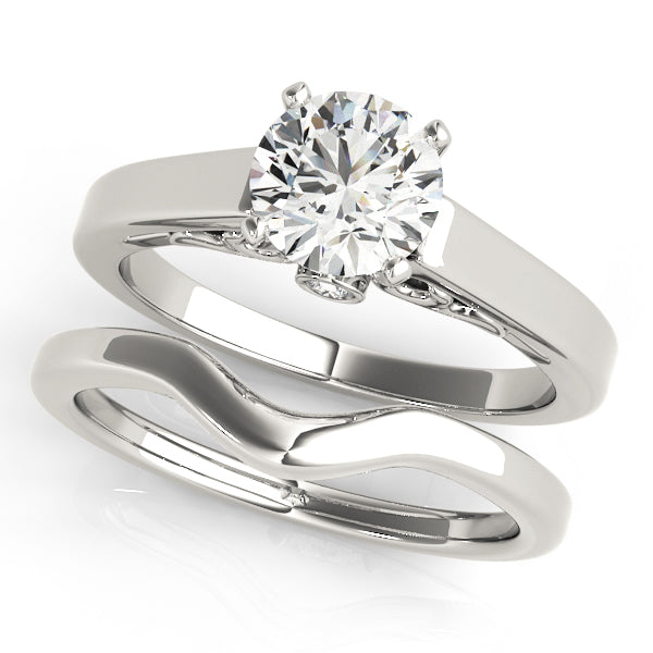 Solitaire Filigree Engagement Ring