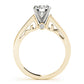 Solitaire Filigree Engagement Ring