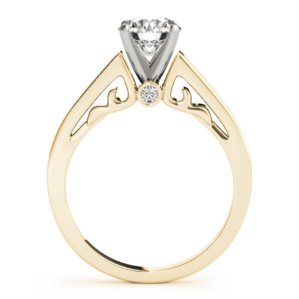 Solitaire Filigree Engagement Ring