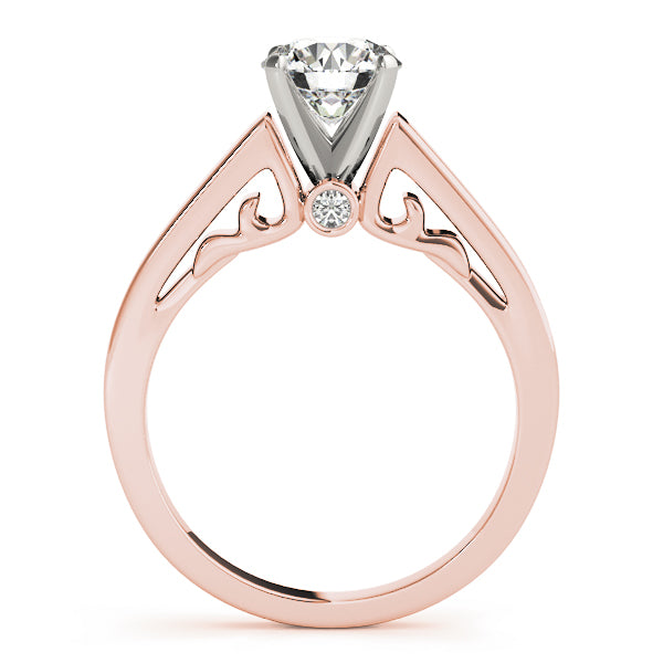 Solitaire Filigree Engagement Ring