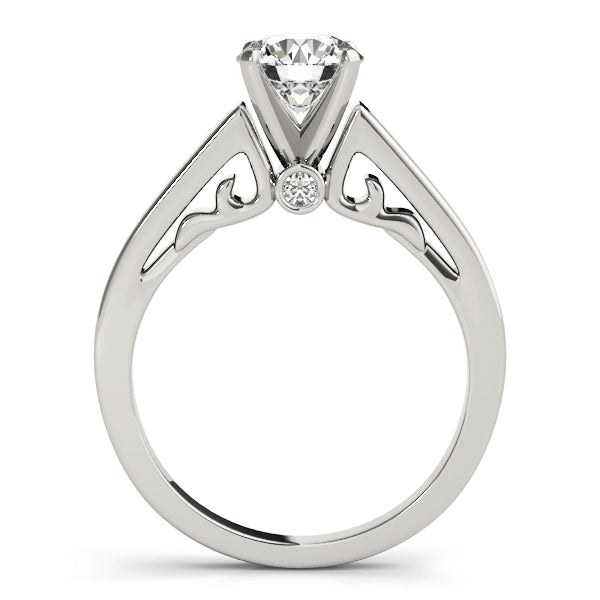 Solitaire Filigree Engagement Ring