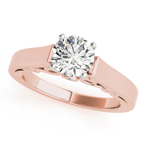 Solitaire Filigree Engagement Ring