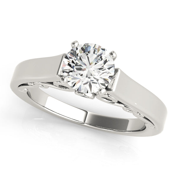 Solitaire Filigree Engagement Ring