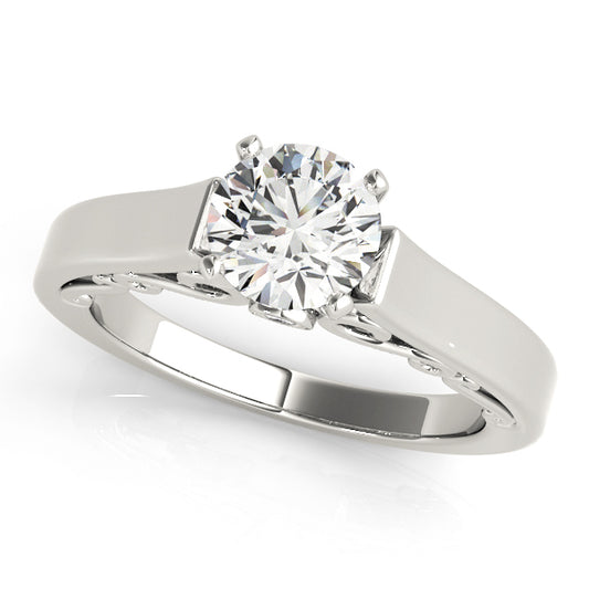 Solitaire Filigree Engagement Ring