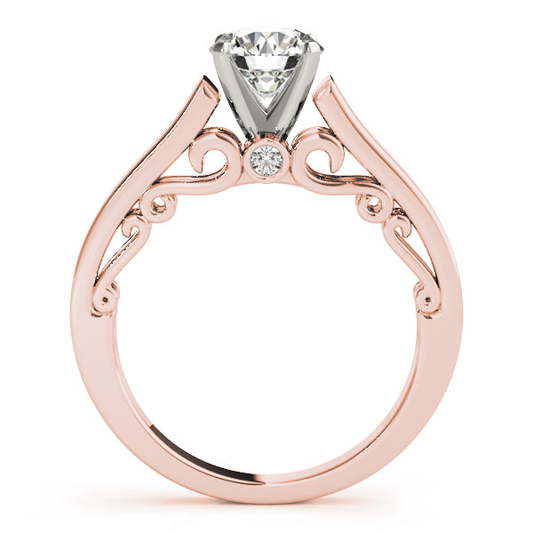 Solitaire Filigree Engagement Ring