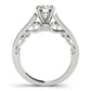 Solitaire Filigree Engagement Ring