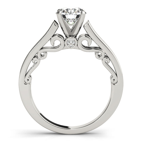 Solitaire Filigree Engagement Ring